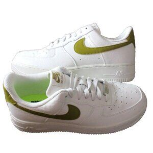 Nike Women's Air Force 1 '07 NN Leather Shoes Summit White Bronzine Sizes NIB